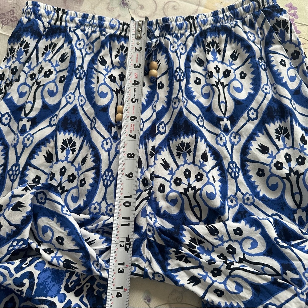 Haute Hippie Wide Leg High Rise Pull On Bohemian Pants M - Picture 6 of 8